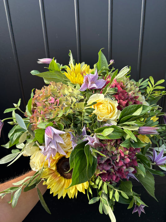 Bouquet rond jaune