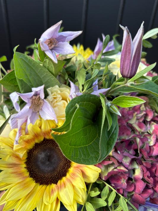 Bouquet rond jaune